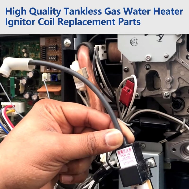 WISINY RTG20235C RTG20235BC Tankless Gas Water Heater Ignitor Coil Replacement Parts Compatible for Rheem Tankless Water Heater Parts Fixed the Error Code 11 Replace plm-112 - Image 5